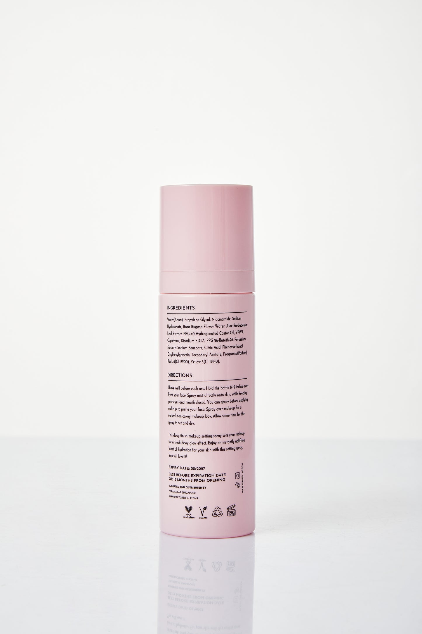 Strabellas - 100ML - Dewy Fixer - Hydrating makeup setting spray
