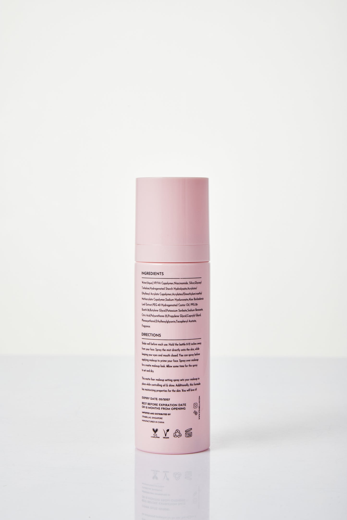 Strabellas - 100ML - Matte Fixer - Long-lasting Makeup Setting spray